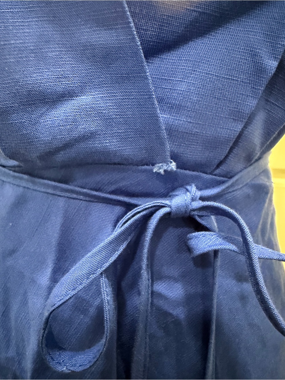 Zara Blue Halter Maxi Dress with Tie Waist - Picture 8 of 11